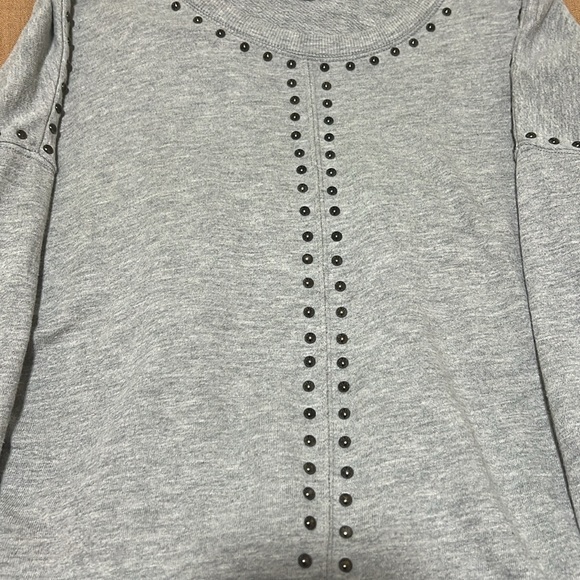 Rails XS gray sweater with gray beads - Picture 2 of 4